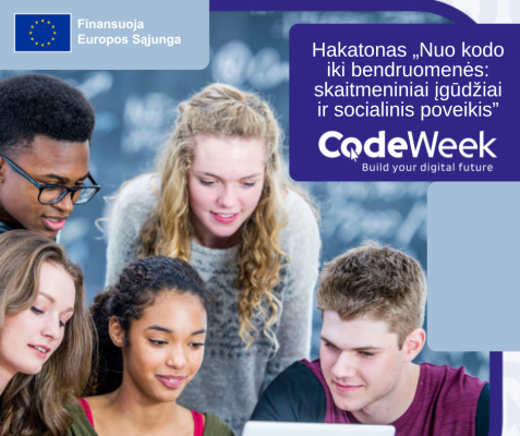 Hakatono „Nuo kodo iki bendruomenės: skaitmeniniai įgūdžiai ir socialinis poveikis“ atidarymas